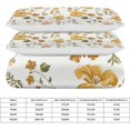thumbnail image 2 of HAHDAXIA Yellow Flower Bedding Solid Comforter Set for All Seasons,3 Pieces(1 Comforter+2 Pillowcases),Soft Microfiber Bedding Set Full(79"x90"), 2 of 7