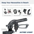 thumbnail image 5 of Drive Medical Nitro Sprint Rollator Rolling Walker, Hemi Height, Black, 5 of 8