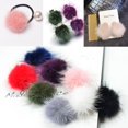 thumbnail image 1 of 16 piezas das hechas a mano de 40 mm de piel sintética pompones manualidades para niñas y niños banda para el cabello pinzas para el cabello acc Baoblaze Piel de imitación Pom Pom, 1 of 8