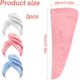 thumbnail image 3 of Toalla Microfibra para Cabello 3 Pack, Gorro De Baño Ultra Absorbente con Botones, Turbante De Secado Rápido Anti-Frizz para Mujer, Ideal para Baño, SPA Y Viajes (Blanco, Azul, Rosa), 3 of 4