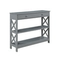 thumbnail image 2 of Convenience Concepts Oxford One-Drawer Console Table in Gray Wood Finish, 2 of 7