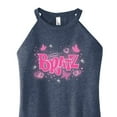 thumbnail image 3 of Bratz - Y2K Logo - Butterflies - Juniors High Neck Tank Top, 3 of 5