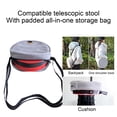thumbnail image 2 of Stool Shoulder Bag Soft Cushion Wear-resistant Easy to Carry Storage Stool Nylon Webbing Telescoping Collapsible Stool Storage Bag for Outdoor, 2 of 7