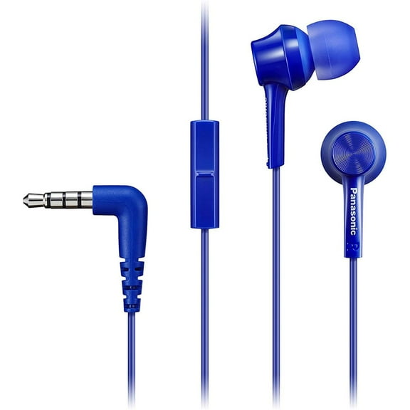 Panasonic RP-TCM115 Canal-Type In-Ear Headphones, Blue