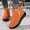 Orange, variant on Gamivast Boots for Women Quilted Puffer Ankle Boots Side Zip Round Toe Faux Plush Fleece Lined Snow Boots for Outdoor Travel Walking Winter Casual Footwear Green 45