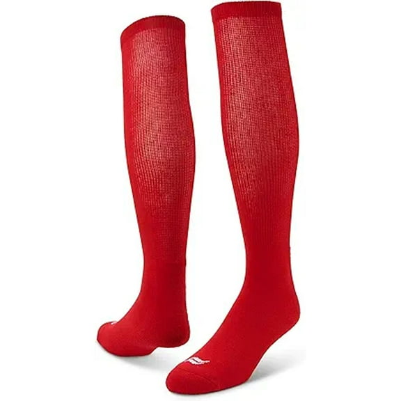 Sof Sole All Sport Over-The-Calf Team Athletic Performance Socks, Red, Medium 4-6 Y/5-9.5 W/6-8 M, 2 Pair