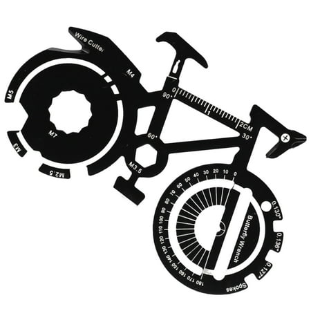 20-in-1 Bicycle Multitool Card Survival Gadgets Keychain Utility Pocket Tool
