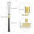 thumbnail image 3 of pitrice Tassel Decoration Hanging Date Drop Tassel Pendant Polyester Graduation Cap Drop Prop, Black, 3 of 8