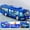 Blue, variant on Green Green Simulation City Bus Toy For Kids With Lights Sound Opening Doors Inertia Model Vehicle