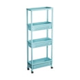 thumbnail image 2 of shyuyusa 3/4-tier Storage Rack, Household Bookshelf & Mobile Organizer Cart, 2 of 6