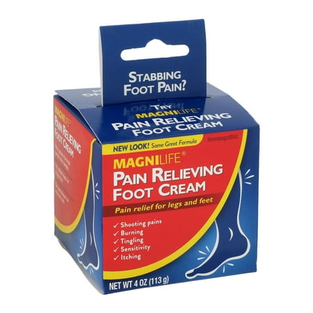 MagniLife Pain Relieving Foot Cream, 4.0 OZ (Best Peppermint Foot Cream)