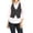 Charcoal-, variant on Women's Dressy Casual Versatile Racerback Vest Tuxedo Suit Waistcoat