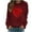 Wine, variant on TKLPEHG Womens Heart Sweatshirt Valentines Day Casual Dressy Crewneck Sweatshirt Raglan Sleeve Loose Lightweight Long Sleeve Heart Print Graphic Tops Pullover (Gray,S)