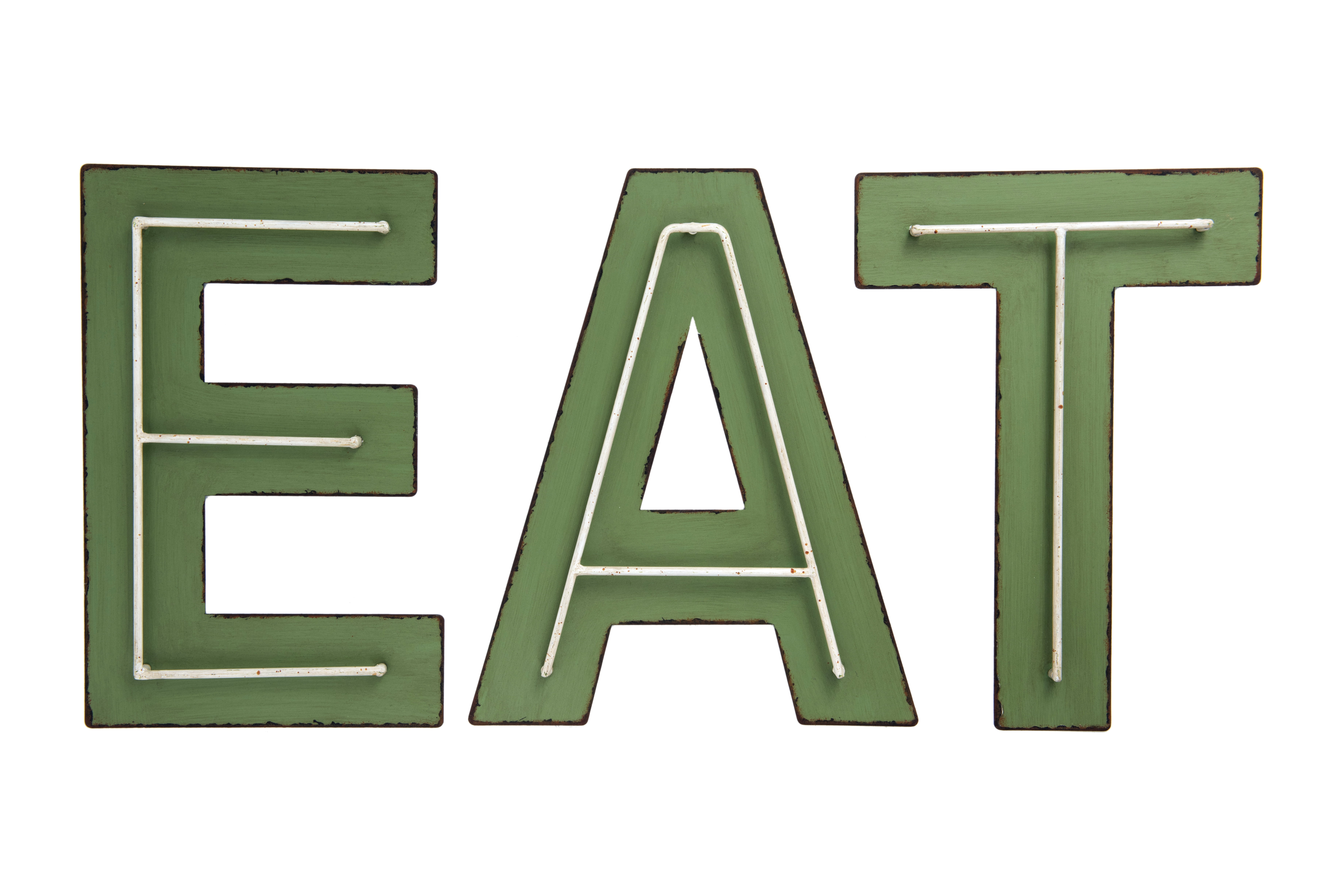Woven Paths "Eat" Metal Wall Décor (Set of 3 Styles)