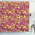 thumbnail image 1 of Ambesonne Geometric Shower Curtain, Vintage Circles Round, 69"Wx84"L, Multicolor, 1 of 3