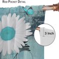 thumbnail image 6 of Rustic Daisy Window Curtains,Farmhouse Floral Flowers Retro Farm Style Living Room Bedroom Kitchen Bathroom Home Decor Blackout Drapes W84xL84in, 6 of 6