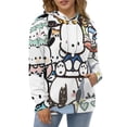 thumbnail image 5 of Pochacco Hoodie 3D Print Pullover Hooded Long Sleeve Sweatshirts Tops Blouse with Pocket for Mens Womens, 5 of 8