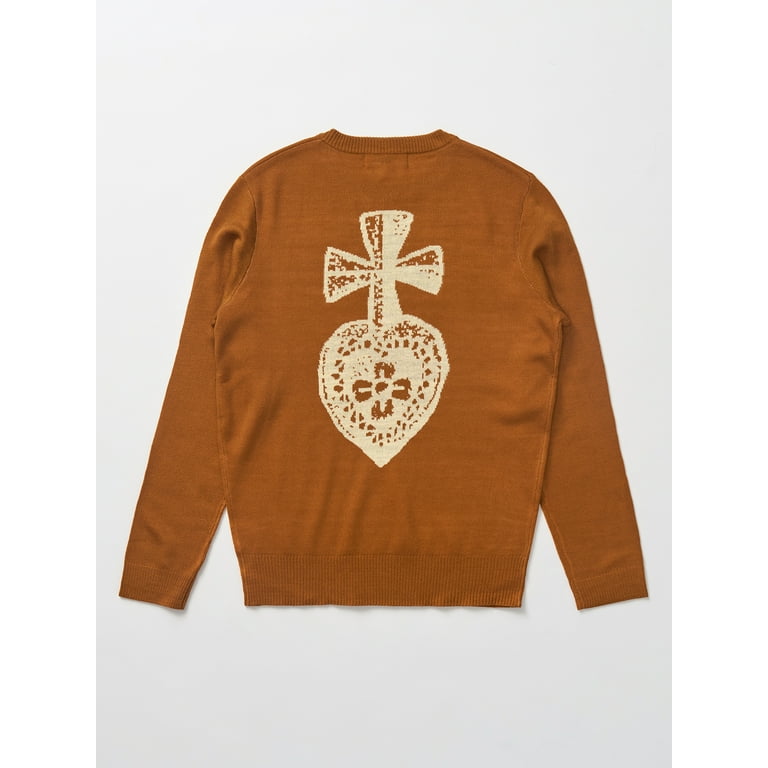 Hija De Tu Madre, Unisex Knit Sweater, Sacred Heart, Sizes