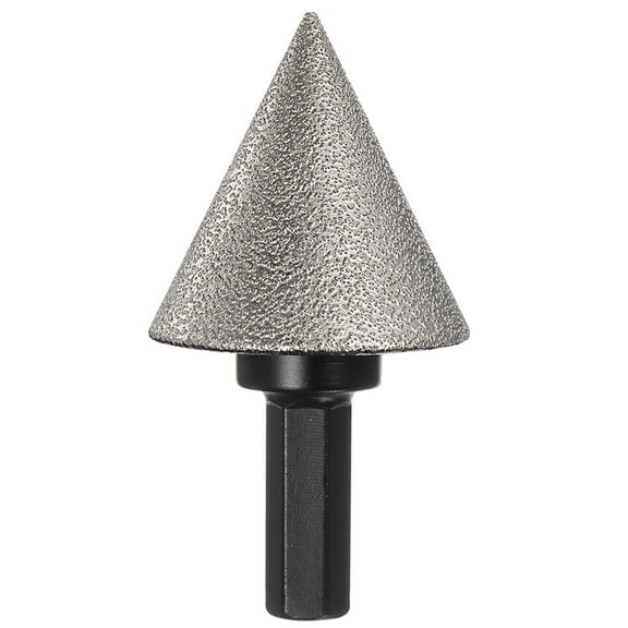 Uxcell Diamond Beveling Chamfer Bits 1.38" Dia 3/8" Hex Shank Cone Bit