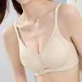 thumbnail image 6 of YFNNUP Everyday Daily Bras, Women's Wireless Bra Support Lift Seamless T-Shirt Bras Full Coverage Khaki,M, 6 of 6