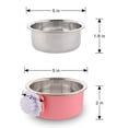 thumbnail image 4 of El cuenco para perros con forma de jaula redonda se puede utilizar como cuenco para comida o agua. El diseño de cierre cruzado se puede fijar a la jaula del perro, del gato, del hurón y de o, 4 of 5