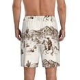 thumbnail image 5 of Salouo Western Desert Cowboys3 Pattern Men's Sleep Pajama Shorts,Pajama Bottoms Elastic Waistband Sleep Pajama Short PJ Shorts for Men -4X-Large, 5 of 6
