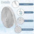 thumbnail image 4 of LOVEVER Rhinestone Ribbon  Self Adhesive Rhinestone Strips  3 Yards Glitter Rhinestone Tape Bling  Crystal Roll Silver Rhinestone Ribbon Stickers Rhinestones Trim for Crafting Clothes Car, 4 of 5