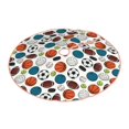 thumbnail image 2 of Bingfone Christmas Tree Skirt Mat Christmas Decoration Interior 48" -Color Balls, 2 of 6