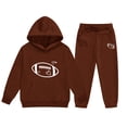 thumbnail image 3 of LNMQLPDBS Baby Girls Graphic Hoodie Set Toddler Heart Sweatshirt Kids Pullover with Kangaroo Pocket and Relaxed Fit Jogger Pants Tween Casual 2 Piece Outfit for School Sports Daily Wear, 3 of 5