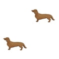 thumbnail image 2 of Transemion Wood Dinner Plate With Dachshund Stylish And Functional Tableware Multipurpose brown 2Set, 2 of 6