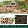 thumbnail image 4 of Bingirl 12Ft Firewood Rack Wood Storage Rack Stand for 3/4 Cord Firewood Outdoor Indoor, 4 of 8