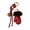 Red Wine, variant on Lovely Bag Charm Pendant Keyring Bells Gloves Braided Rope Keychain Bag Charm for Backpack Purse Handbag Decorations
