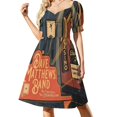 thumbnail image 2 of Vestido de manga corta de DAVE MATEWS para mujer, ropa de verano, vestido de mujer, 2 of 7
