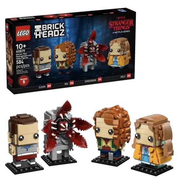 LEGO 40879 Eleven, Max, Demogorgon and Holly Figures Brickheadz Netflix