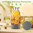 thumbnail image 2 of NestE Glass Pitcher with Lid, ZBUFAN 68oz/2 Liter Glass Water Pitcher with Handle and Lid, Anti-Slip Base Juice Jug for Ice Tea, Sun Tea, Sangria, Lemonade Fridge Pitchers for Drinks Gray, 2 of 14