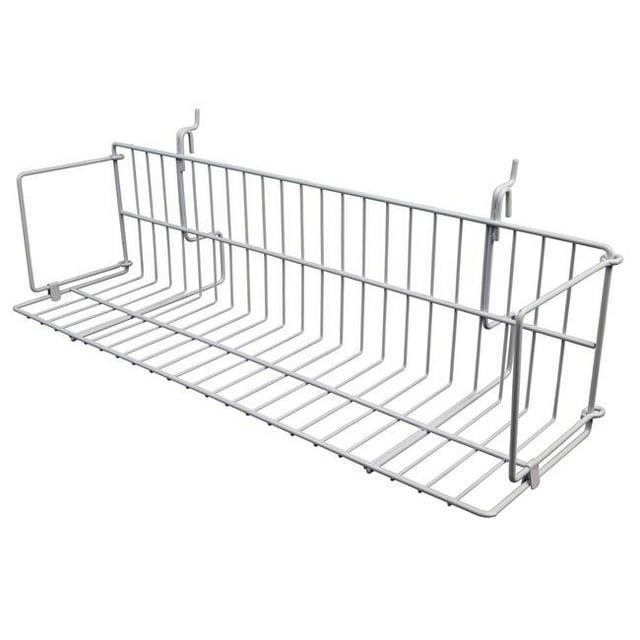 Econoco BSK24V-W Étagère Vidéo Tout Usage 24 Pouces Blanc - Lot de 10 en Époxy