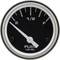Fuel Level Gauge with Sender, 2-1/16 Inch, Black