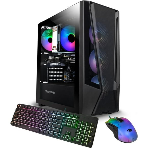 iBUYPOWER Gaming Desktop - TMA7N4601 - AMD Ryzen 7 5700 - NVIDIA GeForce RTX 4060 8GB - 16GB DDR4 RGB - 1TB NVMe SSD
