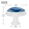 thumbnail image 4 of Pomeles Redondos para Gabinete de Cocina ZORE_FINE5 Olas Azules 4 Piezas 3.5 cm, 4 of 8