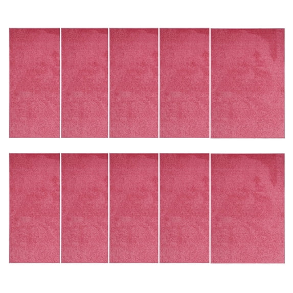 Furnish My Place Modern Plush Solid Pink Color Rug - Pets and Kids Friendly Rug, Indoor/Outdoor Mat, Area Rugs Great for Kids, Pets, Event, Living Room, Made in USA, 2' x 4' Rectangle - Set of 10