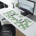 thumbnail image 2 of Daisy Flower Vintage Gaming Desk Mat - 31.5x11.8 inch Extended Mouse Pad, Non-Slip Rubber Base, Stitched Edges for Office & Gaming - Get in the Game, 2 of 7