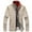 Khaki, variant on Aueoeo Men's Cardigan Sweaters Knitted Stand Collar Regular Fitted Jacket Full Zip Fleece Lined Winter Warm Coat on Clearance