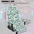 thumbnail image 2 of SCRAWLGOD Valentine's Day Decor Heart Love Print Blue Beige 4 Pieces Gaming Chair Covers Slipcovers, Non-Slip Stretchable Computer Reclining Gaming Chair Seat Cover with Armrest Covers, 2 of 7
