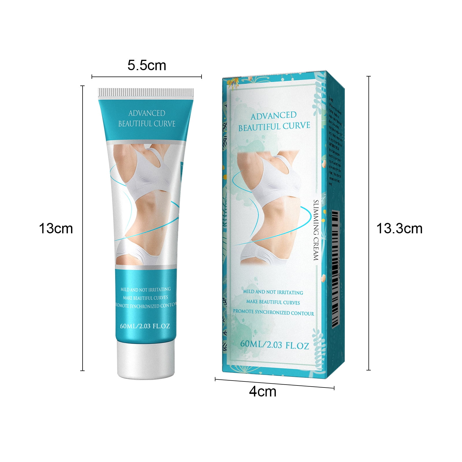 Alvantor Belly Firming Cream Moisturizing Nourishing Skin Tightening Cellulite Massage Ginger Extract, 2.03fl.oz