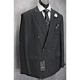 thumbnail image 3 of Mens Vitali Modern Fit Double Breasted Charcoal Textured Formal Suit, 3 of 7