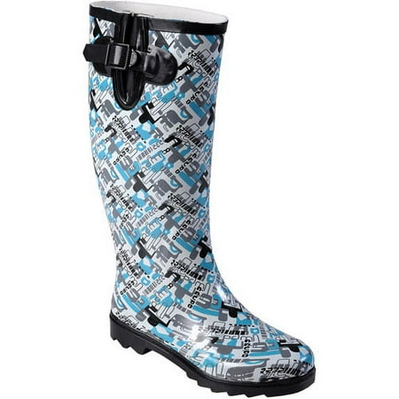 Brinley Co Women's Graphic Print Rain Bo