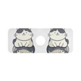 thumbnail image 7 of Yayeee Faucet Mat for Kitchen Sink 14.7" Diatomite Long Splash Guard Pad, Black Cute Cat, 7 of 7