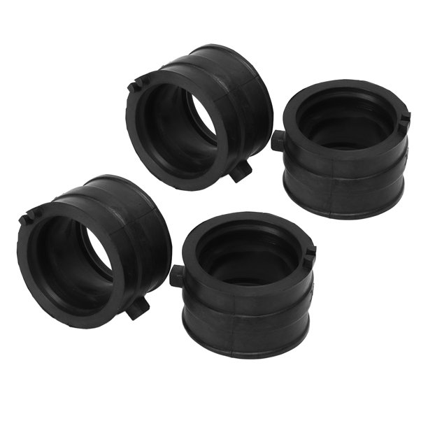 Juego de adaptadores de carburador de goma, botas de colector de admisión de carbohidratos, 4 Uds., para NV400 CJ CK Steed 400 VRX400T NV600 VT600C VT600CD Shadow