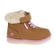 thumbnail image 2 of Beverly Hills Polo Club Toddler Girls Faux Fur Lace-Up Boots, Tan, 2 of 6