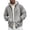 AB202 Grey, variant on Bainana Men'S Zip Up Hoodie Long Sleeve Classic Zipper Hoody Solid Color Hooded Shirts Office Wear Fall Outfit Size L